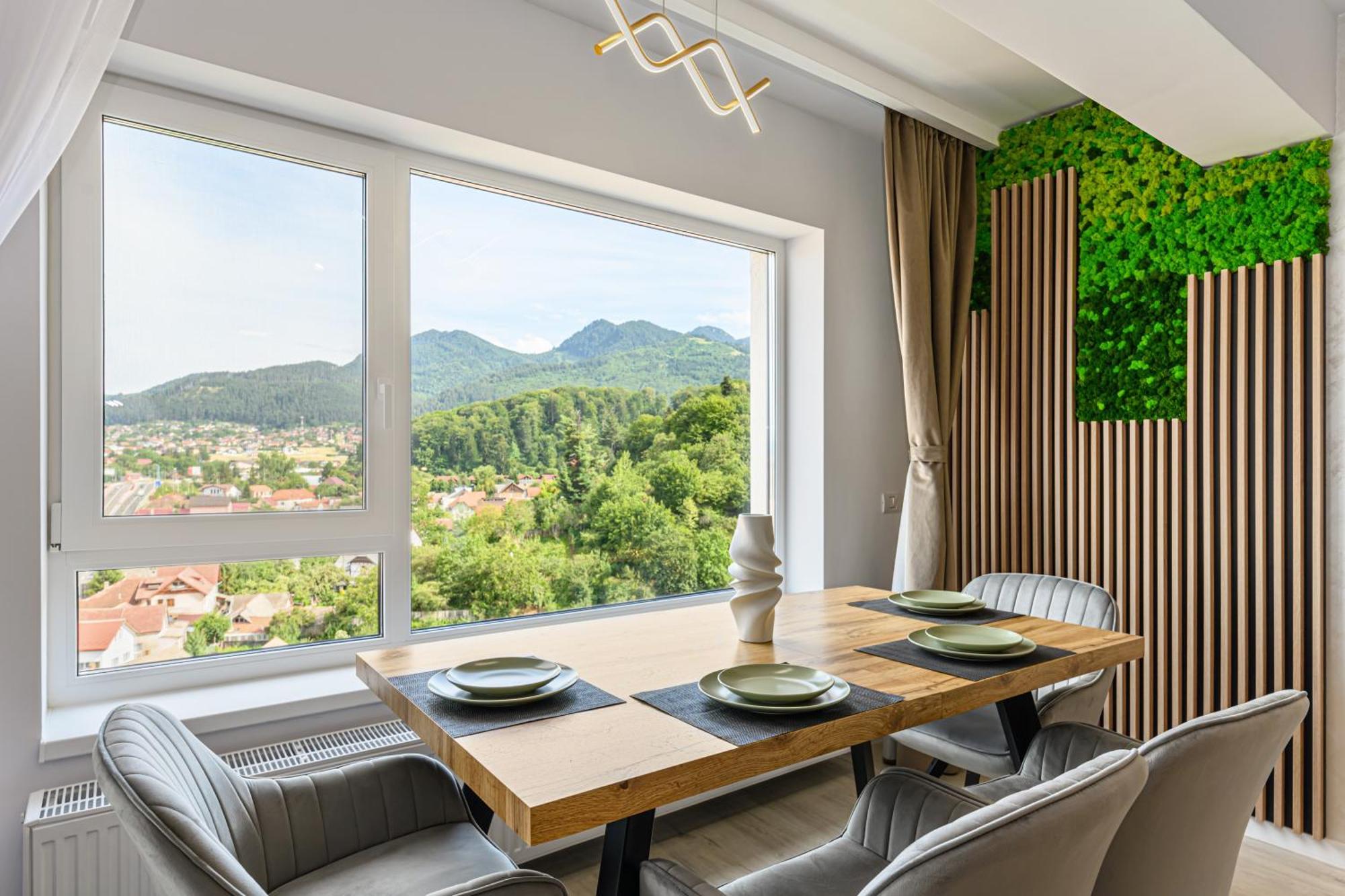 Mountain View Retreat Apartment - Private Parking Brașov Exterior foto