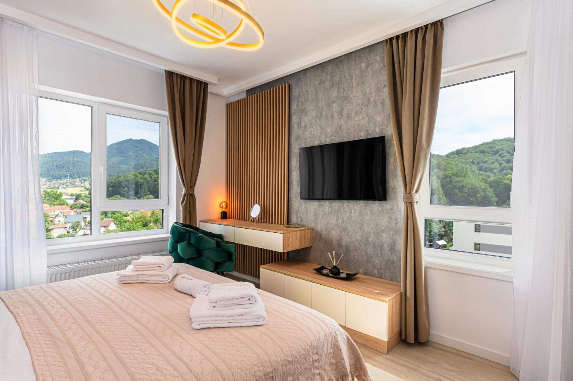 Mountain View Retreat Apartment - Private Parking Brașov Exterior foto